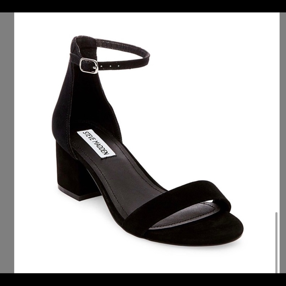 Steve Madden Irenne Black Suede Sandal 9
